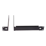 Rackmount Rack Metallraam traadita mikrofonis&uuml;steemile, traadita vastuv&otilde;tja Qlxd Qlxd4 Ulxd Ulxd4 Slxd jaoks QLXD4 RACK-2 black