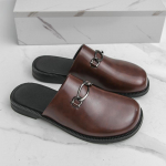 Moodsad Retro Meeste Poolsaapad Nahast Kingad Must Pruun Meeste Vabaaja Mugavad Mitmek&uuml;lgsed Moodsad Sussid Suurused 38-46 Meeste Sussid 38 pruun