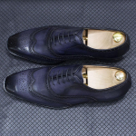 Moodne suurus 7-12 K&auml;sit&ouml;&ouml;na valmistatud meeste tiibadega Oxford kingad Ehtne vasikanahast Brogue kleitkingad Klassikalised &auml;ri-formaalsed kingad meestele US 7