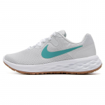 Nike Revolution 6 Kerge amortisatsioon Libisemisvastased Hingavad Madalad Vabaaja Jooksujalatsid Naiste toss Valge Hall DC3729-012 35.5