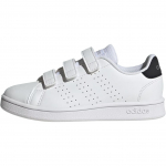 Adidas Advantage Court Lifestyle Takjakinnitusega Mugavad Madalad Laste Vabaajajalatsid Laste Vabaajajalatsid Pilvevalge P&otilde;hiv&auml;rvMustMetallikH&otilde;be IG2516 31&frac12;