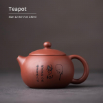 230ml Originaalne lilla savist teekann Loov keraamiline Kung Fu teekomplekt