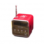 AUX TD-V26 kaasaskantav Mini FM TF Sound Stereo raadiok&otilde;lar 1pc punane