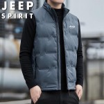 JEEP SPIRIT Men's Stand-Collar Autumn/Winter Down Vest L