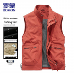 ROMON Men's Multi-Pocket Outdoor Utility Vest L
