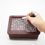 1000/3000/5000/10000 Euro Rahakassa Puidust Rahakassa Korduvkasutatav S&auml;&auml;stmiseesm&auml;rgi ja Numbrilahtriga Kodukaunistus