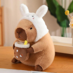Kapiibara Pl&uuml;&uuml;sm&auml;nguasi Simulatsioon &Uuml;kssarvik Dinosaurus Kleit Boba Leib Puuvili Toit Dekor Lindud Mull Kawaii Pl&uuml;&uuml;s about 30cm