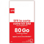 SIM-kaart - SFR - Ette makstud Piiramatu - 80 GB Interneti - K&otilde;ned/SMS/MMS Piiramatu - Ilma lepinguta