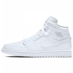 Air Jordan 1 Retro Mid 'White Pure Platinum' Jordan 554724-104 46