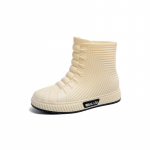 Naiste vihmasaapad Kummikud Paksu tallaga Mood Veekindlad T&ouml;&ouml;saapad Unisex Keskmise s&auml;&auml;rega Mugavad Libisemiskindlad Veesaapad 36-44 44 valkjas v&auml;rv