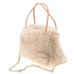 Pehme kohev kott naistele p&auml;rliketiga, suur mahutavusega elegantne &otilde;lakott talveks, mitmek&uuml;lgne crossbody kott