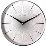 Horloge murale - NeXtime - 2 Seconds - &Oslash; 40 cm - M&eacute;tal - Blanc valge