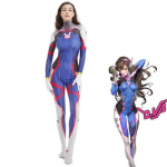 Overwatch 2 Widowmaker D.va Cosplay Kost&uuml;&uuml;m Lycra Bodysuit Lastele T&auml;iskasvanutele S sinine