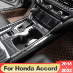 Honda Accord 10th X 2018 2022 h&uuml;briidtarvikute jaoks ABS auto keskkonsooli k&auml;iguvahetusnupu paneeli kaane trimmile B Silver