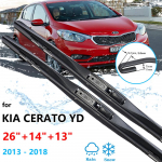 KIA Forte Cerato YD K3 2013-2018 jaoks eesmine tagumine komplekti klaasipuhasti harjad, kupee luukp&auml;ra puhastus aknad auto Rear Wiper