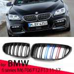 Auto eesmised p&otilde;rkev&otilde;red Neeruv&otilde;iduv&otilde;re BMW 6-seeria F06 F12 F13 2012-2017 kahekordse liistuga asendusv&otilde;re jaoks All Black