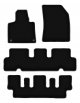Dywaniki welurowe BASIC czarne do: Citroen C4 Grand Picasso II minivan 7 os&oacute;b (2013-2019)
