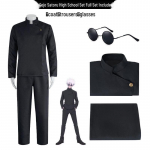 Jujutsu Kaisen Keskkooli Cosplay: Gojo Satoru, Fushiguro Toji, Geto Suguru Kost&uuml;&uuml;mide sari M