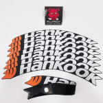 Permanent Auto Tire Wheel Stickers Lettering Car Tuning Universal 3D PVC Joined Tire Decoration Sticker for 4 tires style2