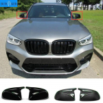 M look Carbon Fiber Mirror Cover for BMW X3 G01 X4 G02 X5 G05 Side Door Rearview Cover Caps 2018 + Carbon fiber