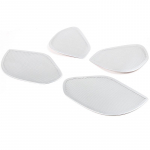 For Jaguar F-Pace f pace x761 2016 Aluminum Alloy Silver Car Door Speaker Cover Decorative Sticker Car Accessories h&otilde;be