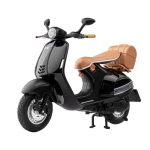 1/12 Vespa 946 SimulatsioonSulamist Mootorratta Mudel Amordid Heli ja Valgus Kogumism&auml;nguasi Auto Laste Kingitus must