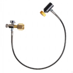CO2 Cylinder Refill Adapter Accessories 24in Hose BP 1600Bar valve Filling Soda Tank, WP 6 4 W21.8