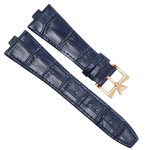 Ehtsa nahaga kellarihm Vacheron Constantin OVERSEAS Series 4500V 5500V P47040 jaoks Roostevabast terasest pandlaga Rihm 25*8mm 25mm-8mm blue