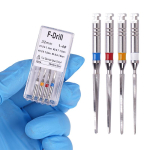 4 tk Hambaravi puurid Kiudpost Roostevabast terasest Endodontilised juurekanalifailid T&auml;ited Hambaravi laborit&ouml;&ouml;riist gray