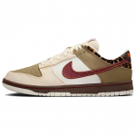 Nike Dunk Low top Skateboard Shoes Women's Beige Red IM6687-262 36