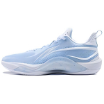 Li Ning Comfortable Slip Resistant Abrasion Resistant Low top Basketball Shoes Men's White Blue ABPU001-3 45