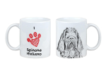 Italian Spinone, Spinone Italiano, Bracco Spinoso - cup with a dog, cute cup with graphics, a gift with your photo from the Art-Dog brand valge