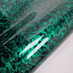 50cm x 152cm PET High Quality Self Adhesive Stickers Glossy Green Forged Carbon Fiber Vinyl Car Wrap Decal Film Car Accessories 20cm x 152cm blue