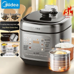 Midea 5L roostevabast terasest elektriline survepliit kahe potiga