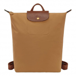 Longchamp Le Pliage Original Tekstuuriga logo Reguleeritav lai &otilde;larihm Taaskasutatud pol&uuml;amiid Seljakott Naiste seljakott Pruun 10284089P86 Basic Set (Bag)