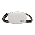 Lacoste Moes T&otilde;mblukuga Nahast &Otilde;la Crossbody Kott Keskmine Naiste kotid Valge NF3943GY-L21 White,Medium