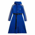 Adidas Originals X Angel Cheni koost&ouml;&ouml; Spordielustiili seeria Mugav vabaajakleit kapuutsiga pikkade varrukatega Naiste kleit Sinine GM8748 L