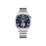 CITIZEN Mehaaniline liikumine Roostevabast terasest rihmaga k&auml;ekell Unisex Sinine sihverplaat NH9130-84L Blue Dial blue