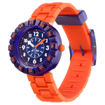 Swatch Flik Flak Kvartsmehhanismiga Meeste Kell Kell 36,7 mm Sinine sihverplastkellakarp Silikoonrihm ZFCSP103 Blue Dial