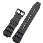 Casio MCW-100H/110H/W-S220/HDD-S100 WV-200/AE-2000/2100 5434 Vaikne Rihm 16mm K&auml;ekella Tarvikud Meeste Silikoonist Kellarihm 16mm must