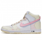 Nike Dunk Skateboard Shoes Women's High top Beige Yellow/Blue/Pink DD1869-108(TeamM-) 36.5