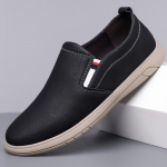 Uued Jalan&otilde;ud Meestele Nahast Vabaaja Jalan&otilde;ud Moodsad Pehmest Nahast Libisevad Loaferid 38 must