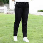 Suur suurus venivad teksad naistele lahtised slim jalgevahe laiad puusad harun paksud p&uuml;ksid v&auml;ikesed p&uuml;ksid XL must