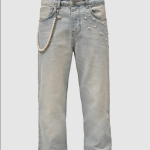 FlowStreet Uus Ameerika Retro P&auml;rlitega Kihilised Teksap&uuml;ksid Meestele Sirge S&auml;&auml;rega Venivad Denim P&uuml;ksid Meeste Uus Mood S gray