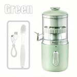 45 W elektriline mahlapress 1500 mAh laetav automaatne blender puuviljapressiga kaasaskantav kokteil Smuuti puuviljade eraldamiseks toormahlapress roheline