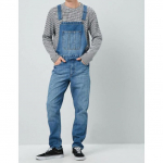 Meeste mood vabaaja t&auml;ispikkuses teksakombinesoonid Jumpsuit Meeste kombinesoonid Teksad Slim Casual Kitsas teksakombinesoonid Teksad Romperi L tumesinine v&auml;rv