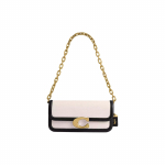 Coach Idol Bag 23 Magnetiline Haak-Silmus Sulgur L&otilde;uend ja Nahk Kandekott &Otilde;lakott Keskmine Naiste kotid Must Messing CR672-B4WRL Basic Set (Bag+Dust Bag)