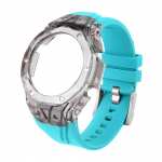 GA-2100 L&auml;bipaistev Modifikatsioonikomplekt Casioak GA2100/2110/GA-B2100 jaoks - Kohandatud Bezel Raam + Kummist Spordirihma Komplekt | Kellatarvikud GA2100 2110 B2100