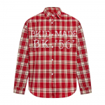 DRIPX Meeste P&auml;rlid Ruudulised S&auml;rgid Streetwear Hip Hop Pikkade Varrukatega S&auml;rk Meestele &Uuml;le suuruse Harajuku Vintage T&auml;htedega Vabaaja Pluus Unisex M punane