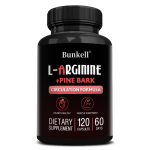 L-Arginiin Hcl Toidulisand, Prantsuse m&auml;nnikoore ekstraktiga, 120 kapslit pudeli kohta 120 Capsules black